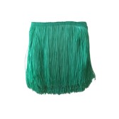 Vágott végű rojt 15cm hosszú - VERDE ACQUA